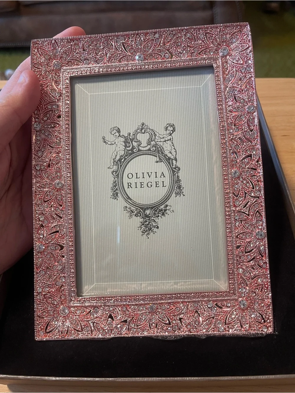 Olivia Riegel Rose Gold Windsor 4x6 Photo Frame New In Box!  RT3736